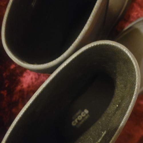 Crocs black rain boots new size 43