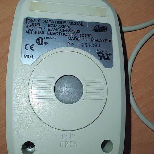 Mitsumi Electronics PS2 Mouse used Model ECM-S3902