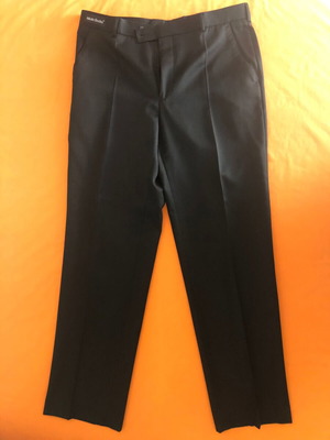 Nikola Badini gabardine suit pants like new, size 48 black