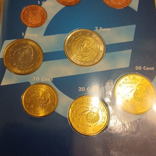 Σετ ευρώ κερμάτων σαν καινούργιο, Luxemburg 2002, Portugal 2002, Latvia 2014, Spain 2008
