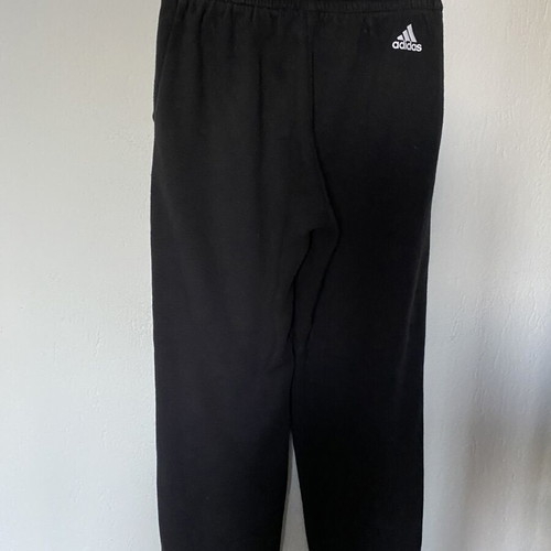 Adidas girls' sweatpants used, size 11-12 years, black and white