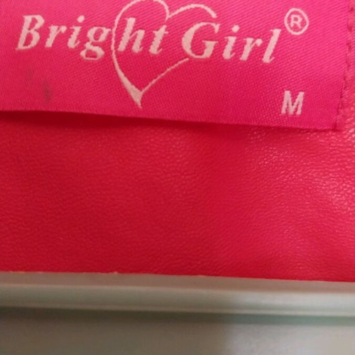 Leather jacket pink like new, size M