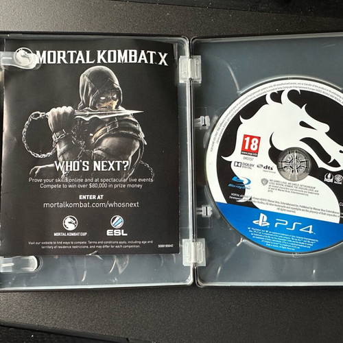 Mortal Kombat X Steelbook like new, limited edition