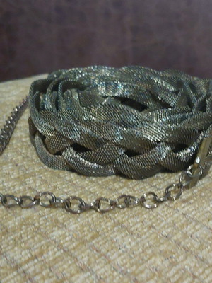 Vintage gold bronze thick chain belt like new