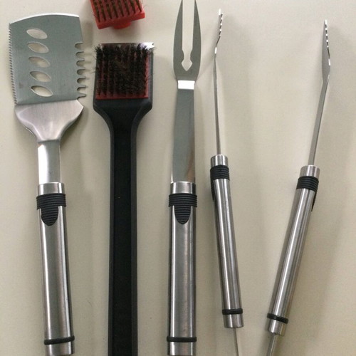 Inox barbecue set like new with grill