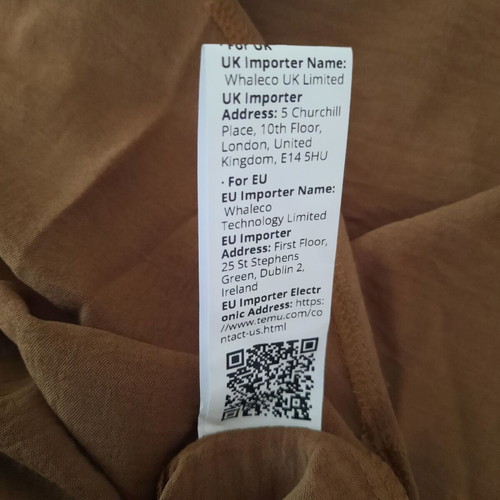 Women's long-sleeve shirt 3XL new, brown, 100% polyester