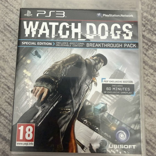 Watch Dogs 2 PS3 game like new, complete