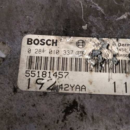 Engine computer for Fiat Stilo JTD, 0281010337, 55181457