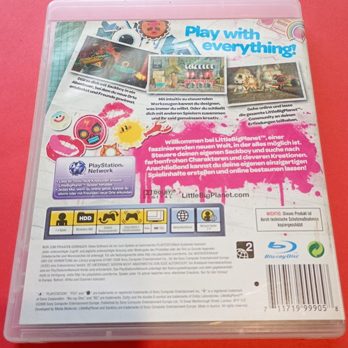 LittleBigPlanet PS3 puzzle game used, complete in box