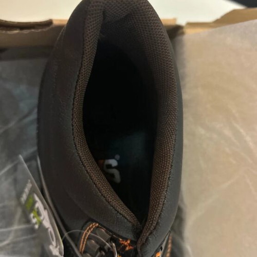 CXS boots new, unworn, size 42, black and orange