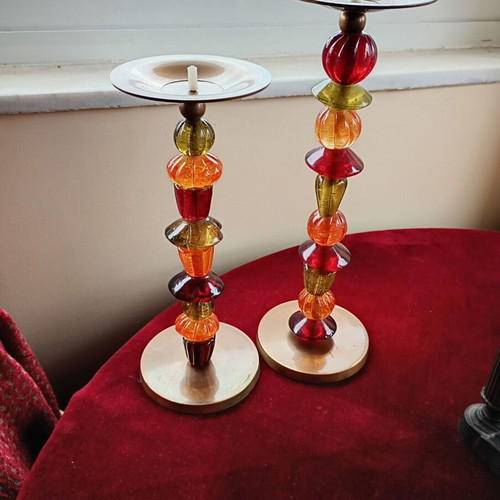 Brass candlesticks like new, set of 2 pieces