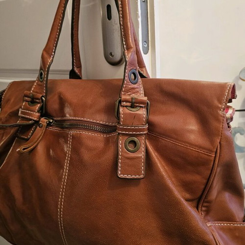 Tabitha shoulder bag used, brown leather