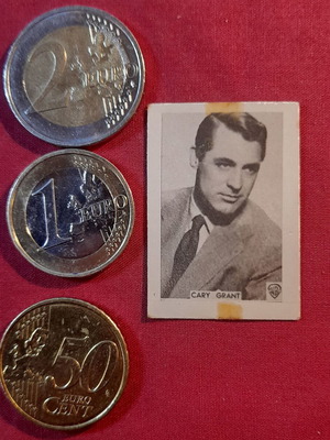 Cary Grant vintage collectible photo sticker