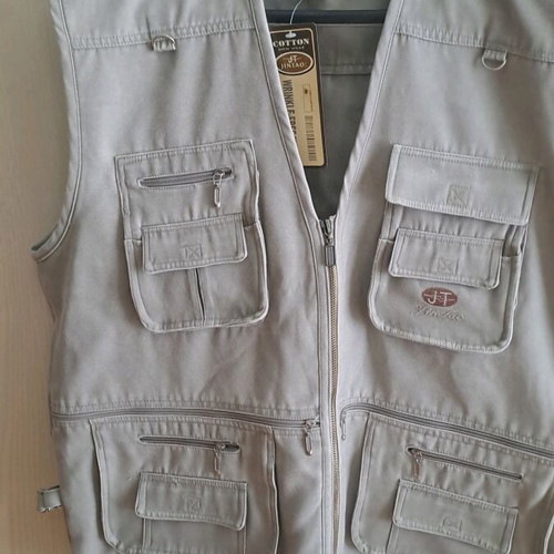 Men's Jin Tao work vest new, gray, size XXL
