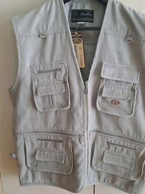 Men's Jin Tao work vest new, gray, size XXL