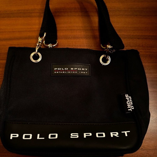 Polo Sport bag used, black handheld