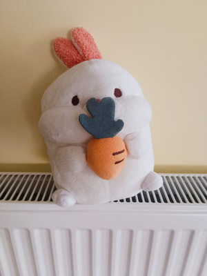 Plush Bunny with Carrot Kawaii like new
