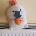 Plush Bunny with Carrot Kawaii like new