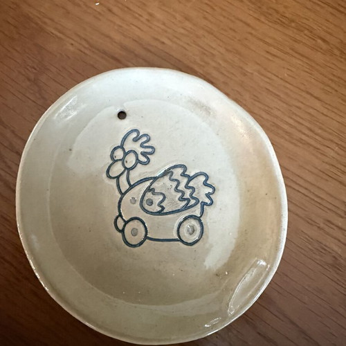 Set of 3 handmade ceramic decorative plates