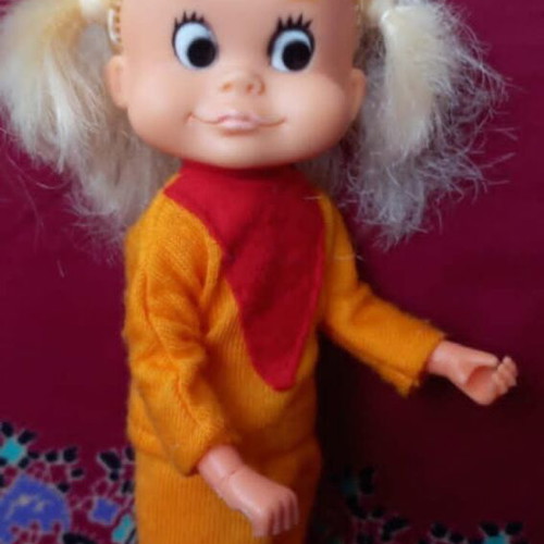 Vintage Lilly "Sport Billy" doll used, Greek made LYRA 80s