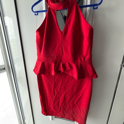 Evening dress new, red, size XL