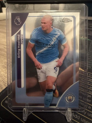 2026 Topps Chrome Premier League Soccer Erling Haaland Base Card καινούργιο