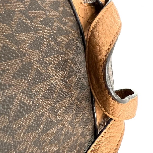 Michael Kors Rhea кафява платнена раница употребявана