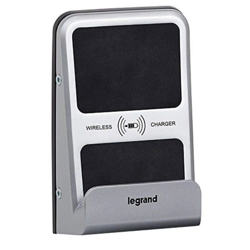 Legrand Mosaic Wireless Charger Aluminium 077599 new