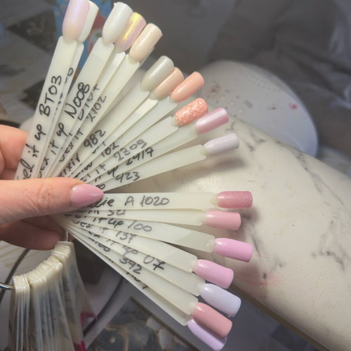 Nail products like new, 110 nail polishes, dual forms, gel tips, powders, rhinestones