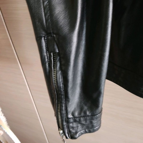 Jacket black eco leather y two jeans, like new, size S