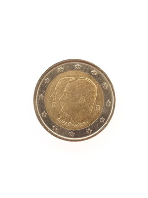 2 Euro Coin Spain 2014 like new, King Felipe VI