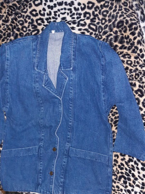 Винтидж дънково сако размер L ново синьо