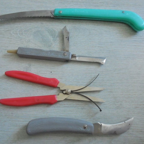 Old Russian Grafting Tool Set used, Soviet garden tools