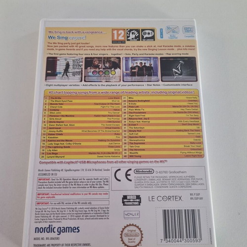 Wii Sing Encore used game