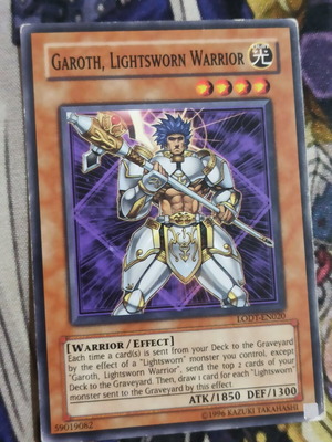 Garoth Lightsworn Warrior Effect Monster κάρτα σαν καινούργιο