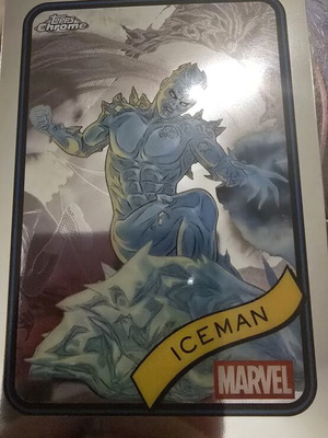 Iceman Topps Chrome Marvel card like new