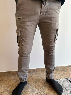 Παντελόνι τύπου Cargo Tresor Jeans μεταχειρισμένο, μπεζ-άμμου, No34