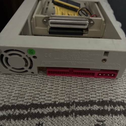 IDE HDD tray used with fan and lock button for retro PC