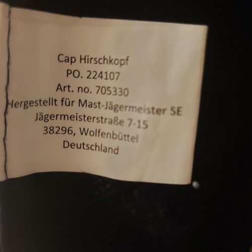 Jägermeister Collectible Hat new, black, one size