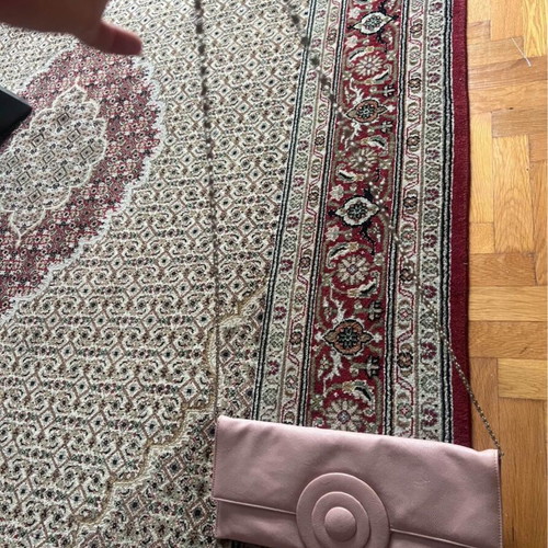 Envelope bag like new with strap pink