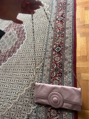 Envelope bag like new with strap pink