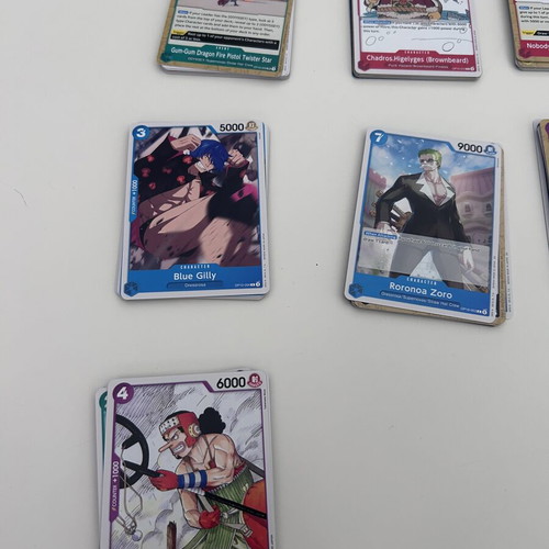 One Piece trading card game lot 110 cards like new