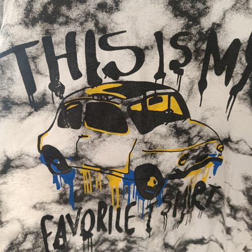 Vintage Art T-shirt Fiat 500 Abarth used, unique style