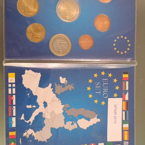 Spain Euro Coinset 2010 Leuchtturm new, uncirculated