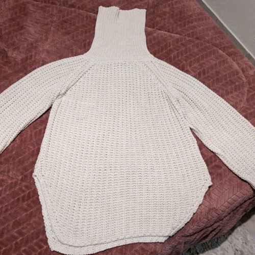 Knitted turtleneck used, white, size L
