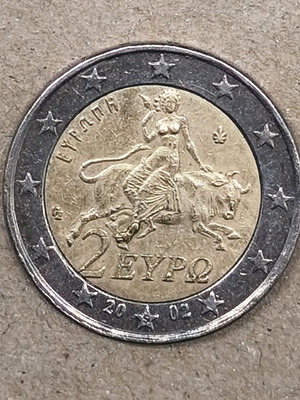 2 euro 2002 used with error