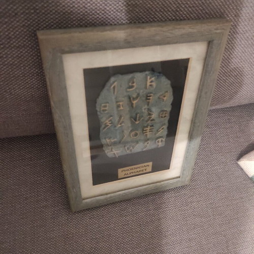 Phoenician Alphabet portrait like new
