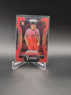 2022 Panini Prizm World Cup Qatar Choice Red Prizm Min-Kyu Song #138 Rookie RC used
