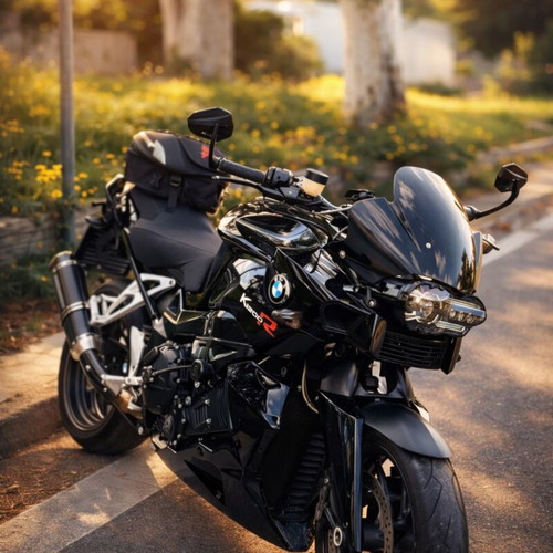 BMW K 1200 R Sport motorcycle like new, black, manual transmission