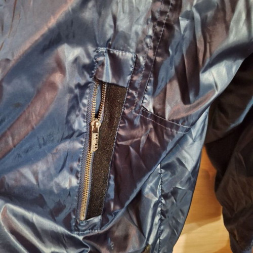 Windbreaker jacket blue metallic size XXL like new